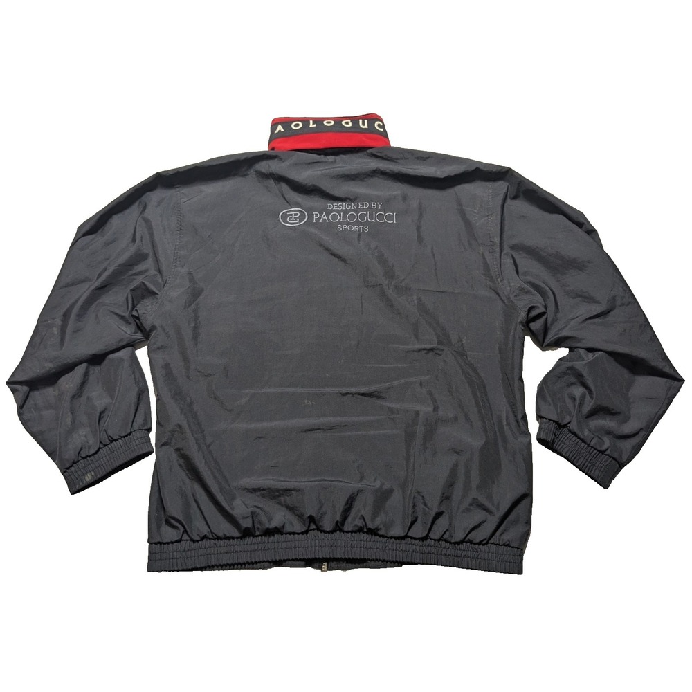 VTG PAOLO GUCCI Sports Golf Wear Windbreaker - Men Size‎ 105 US Large? Black